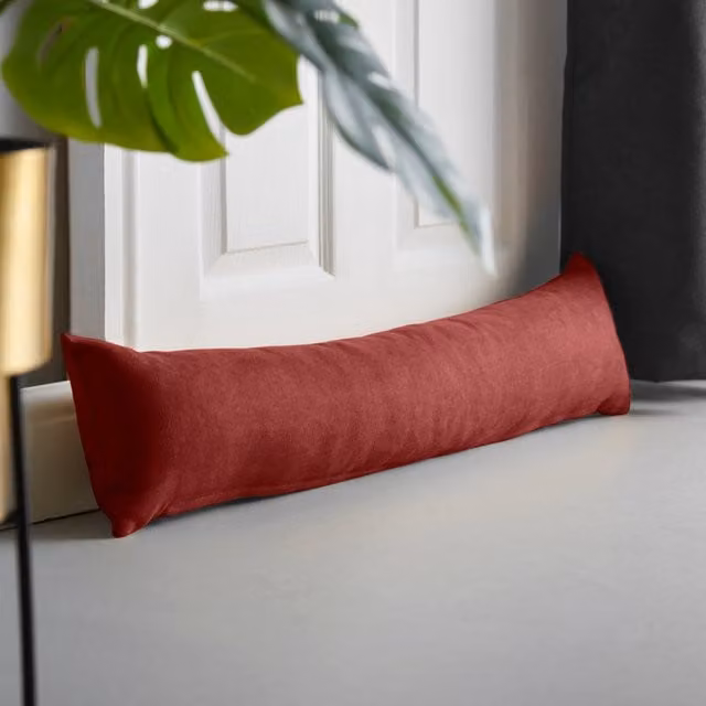 Luxury Living Red Velvet Chenille Draught Excluder, W/D/H: 90 x 15 x 15 cm – 1