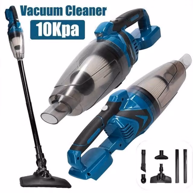 SPETLEK Cordless Handheld Vacuum Cleaner with Attachments in Blue and Multicolour