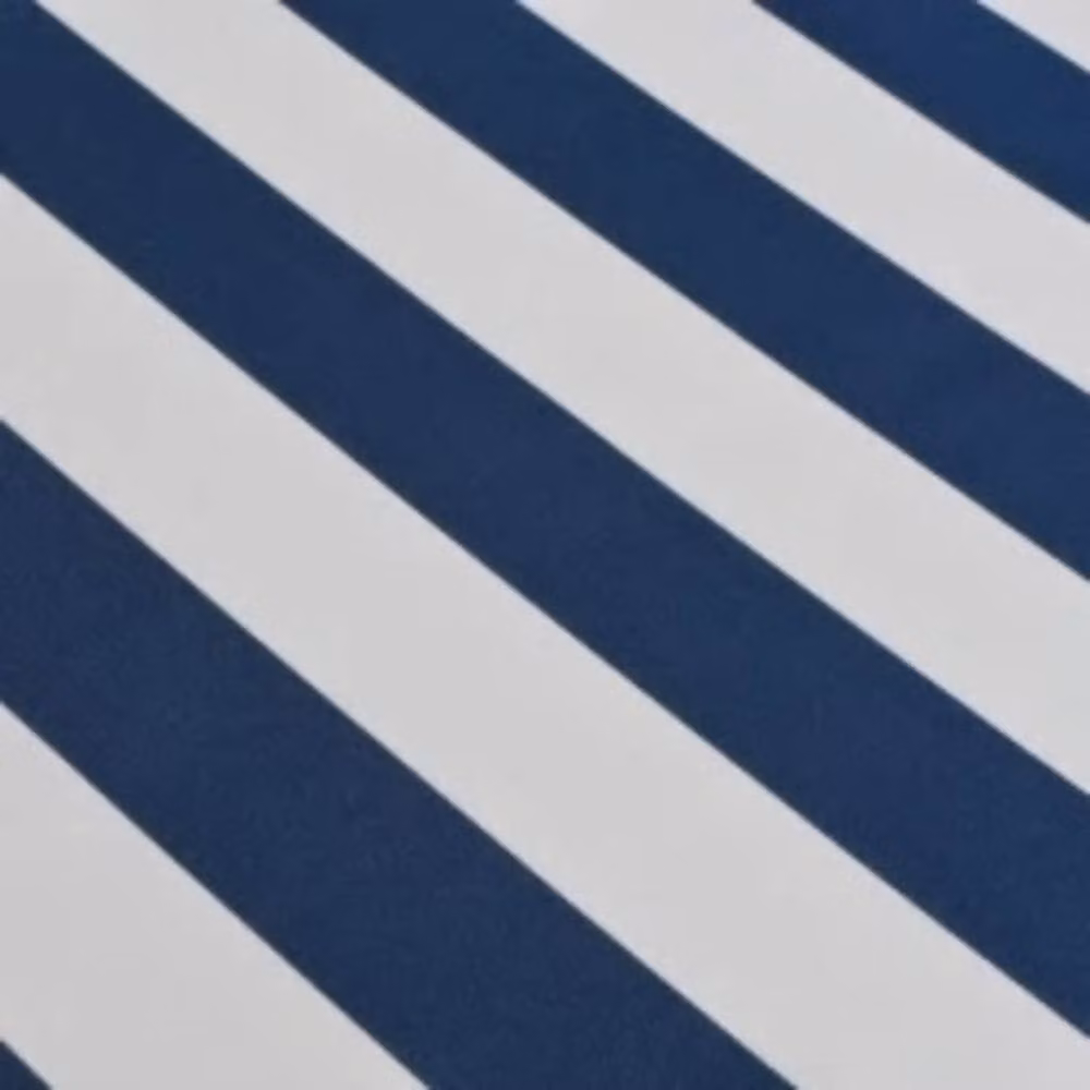 Berkfield Home Manual Operated Folding Awning in Blue and White, Width: 600 cm – 3