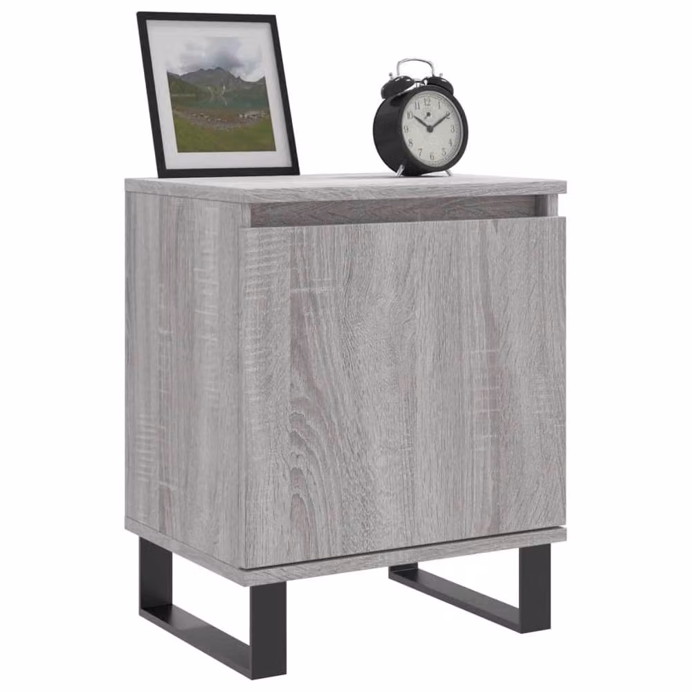 Berkfield Home Set of 2 Grey Sonoma Bedside Cabinets, W/D/H: 40 x 30 x 50 cm – 2