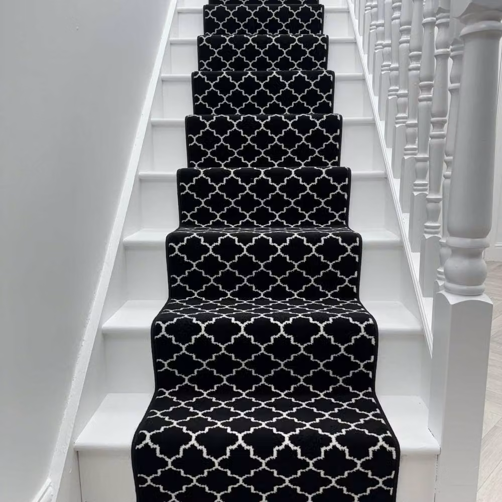 runrug Avanti Stair Runner Carpet in Black, W: 60 cm x L: 720 cm – 4