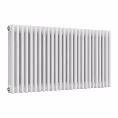 Bathroom Kingdom Colona White 3 Column Horizontal Traditional Steel Wall Hung Radiator W/H: 119 x 60 cm – 1