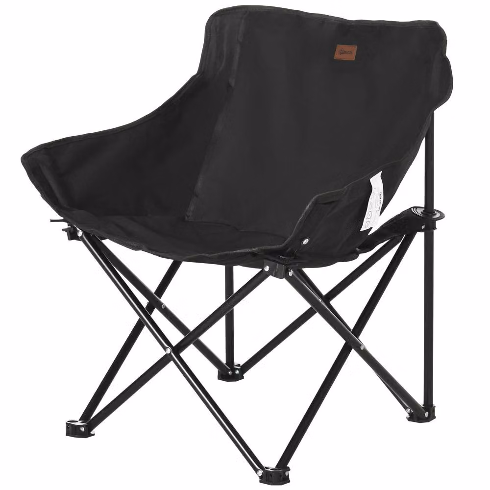 STILVORA Folding Camping Chair with Carry Bag in Black – 3
