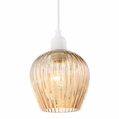 Happy Homewares Modern Gold Glass Cube Easy Fit Pendant Lighting Shade W/D/H: 15 x 15 x 15 cm – 1