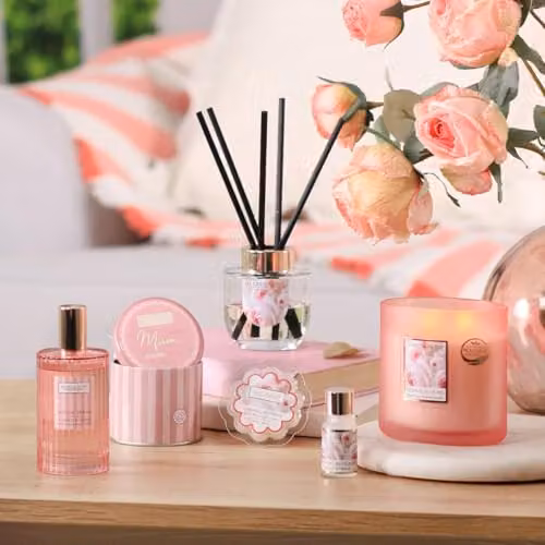 Heart and Home Loving Blooms Summer Scents Reed Diffuser with Rose, Bergamot and Vanilla – 2