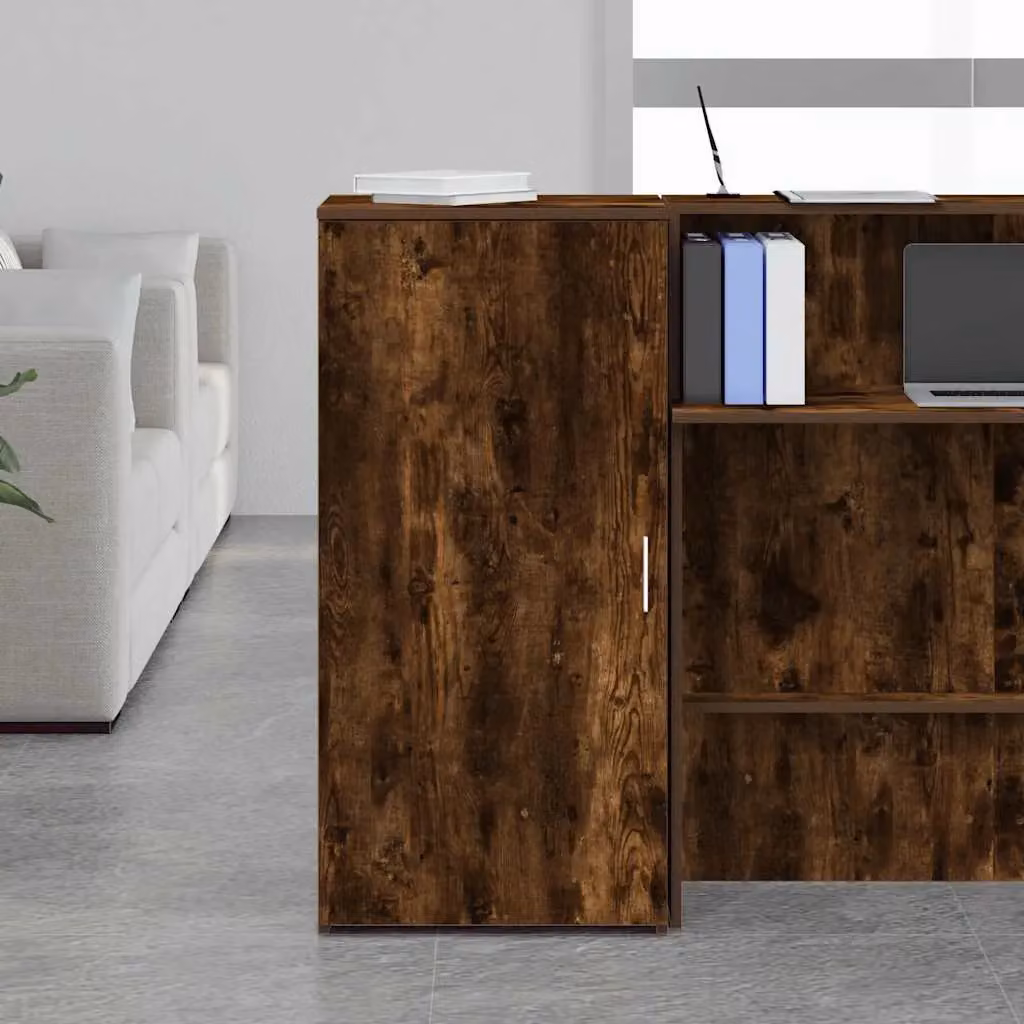 Berkfield Home Smoked Oak Storage Cabinet in Brown, W/D/H: 50 x 45 x 103.5 cm – 3