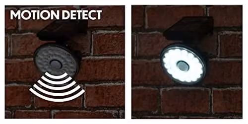 St Helens Home & Garden Solar LED Outdoor Security Wall Lamp with Motion and Dusk Sensor, Black – 3