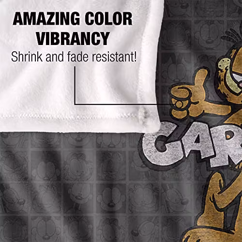 Trevco Garfield Retro Silky Touch Super Soft White Fleece Throw Blanket W/D/H: 152 x 127 cm – 3