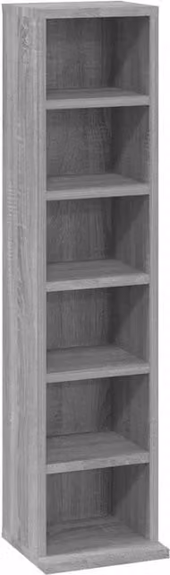 Berkfield Home Grey Sonoma CD Cabinet W/D/H: 21 x 20 x 88 cm – 1