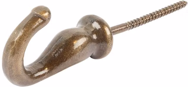 Hammer and Tongs Brass Screw Hook 20 x 35 mm