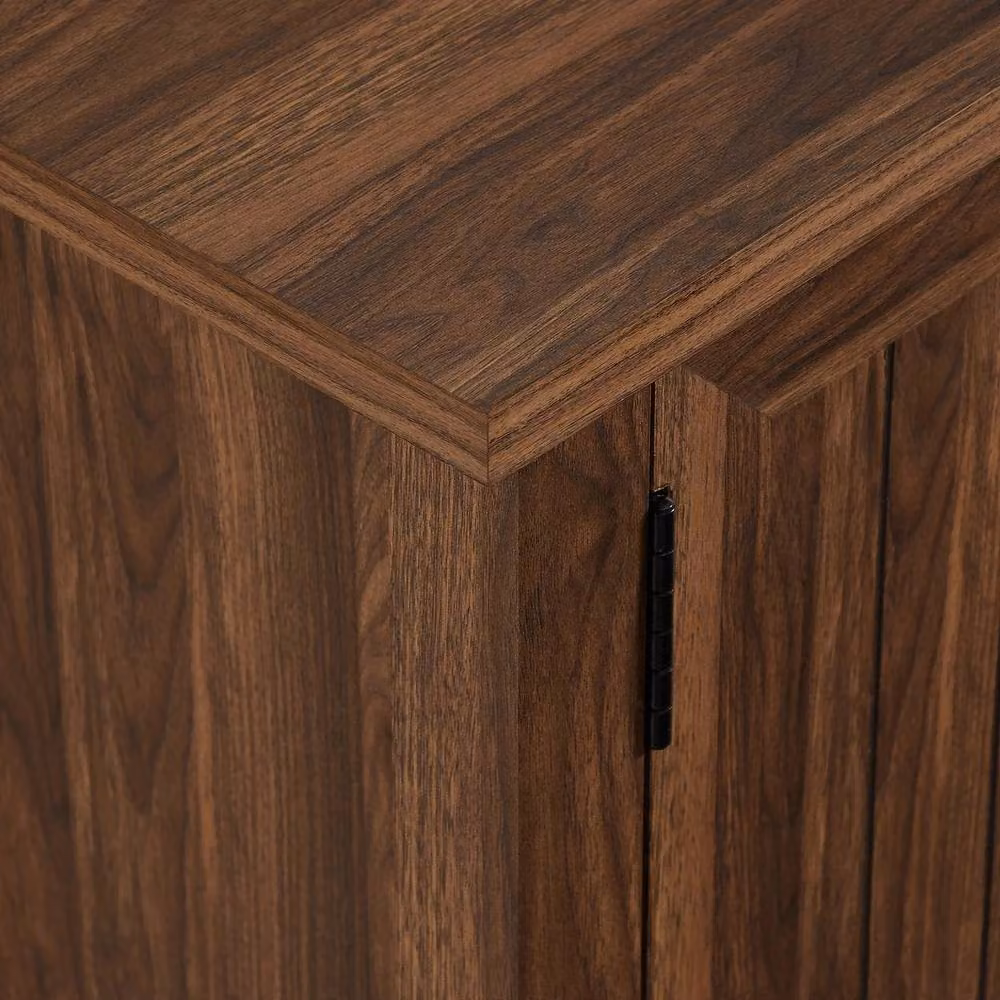 Centurion Supports RANCH Walnut 6-Shelf Storage Unit and TV Cabinet in Brown – 3