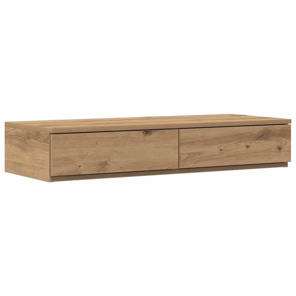 Berkfield Home Artisan Oak Bed Drawers in Brown, W/D/H: 80 x 36.5 x 16.5 cm – 1