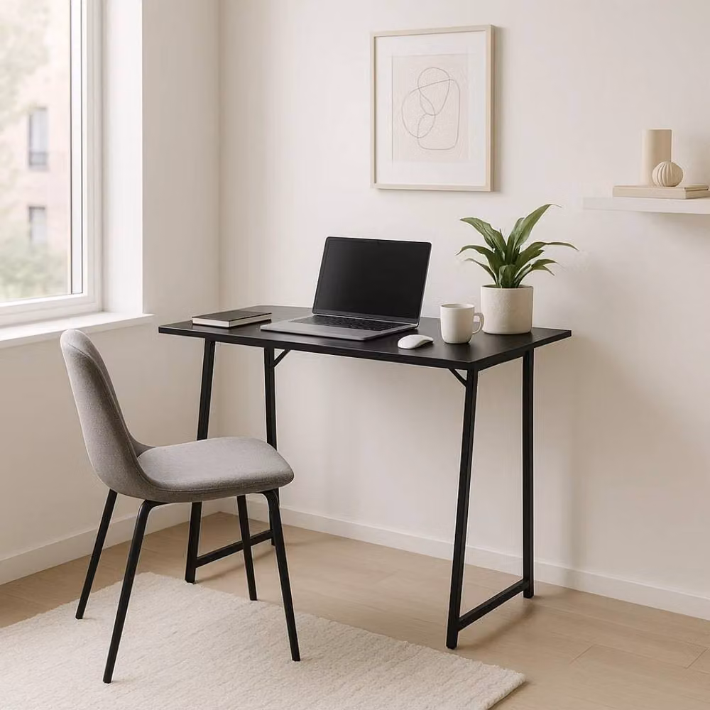 Harbour Housewares Kelvenix Deluxe Black Wooden Folding Computer Desk – 3