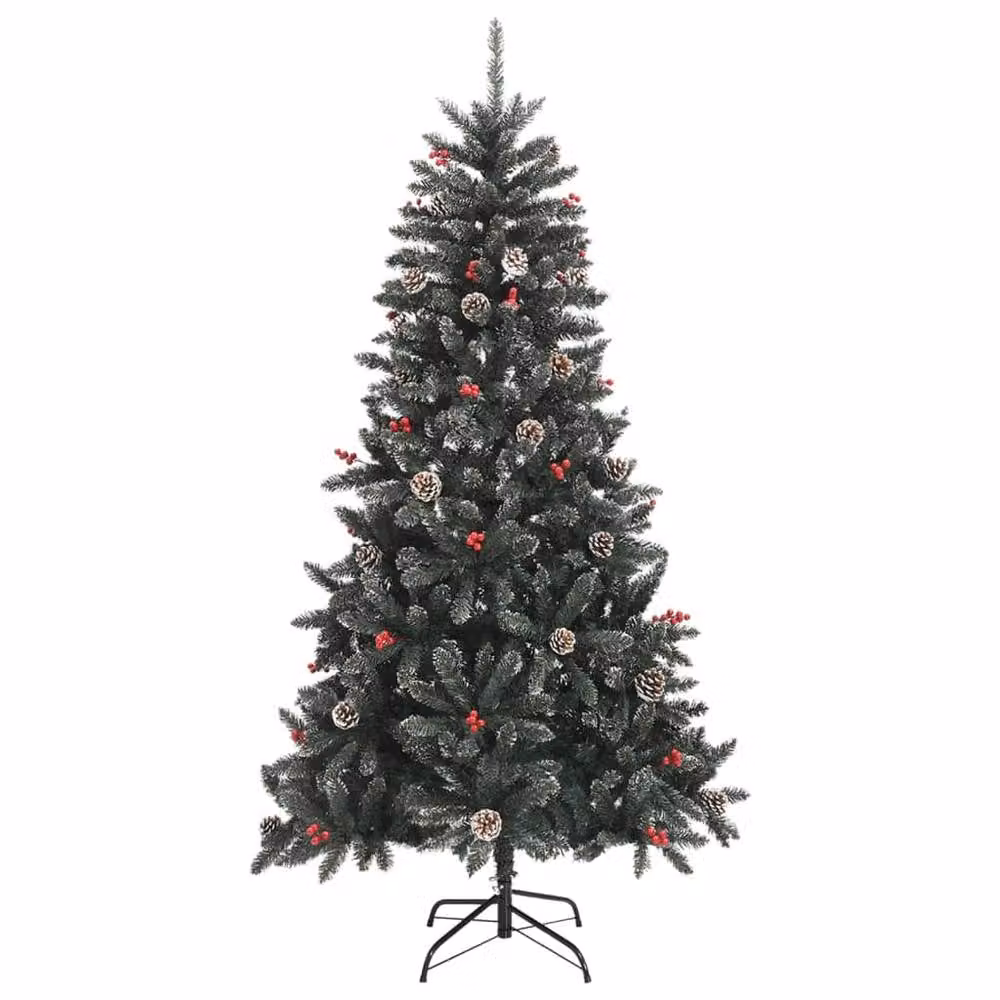 Berkfield Home Beautiful Artificial Christmas Tree in Green with Stand, Height: 180 cm – 3