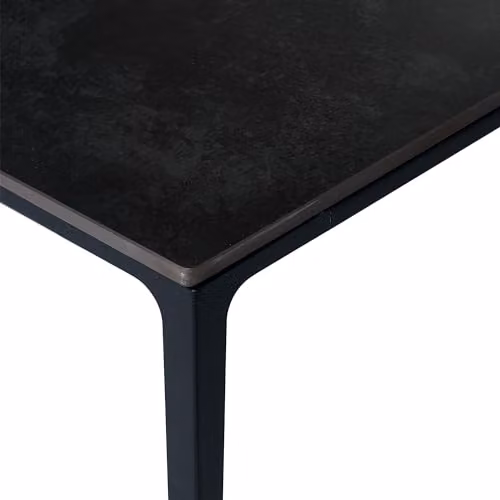 Julian Bowen Miami Rectangular Marble Top Dining Table in Grey and Black, W/D/H: 120 x 76 x 80 cm – 4