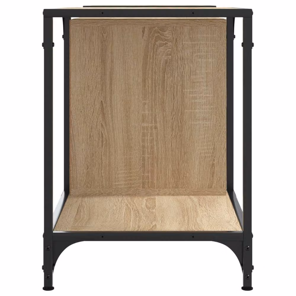 Berkfield Home Sonoma Oak TV Cabinet in Light Brown, W/D/H: 153 x 37 x 50 cm – 4