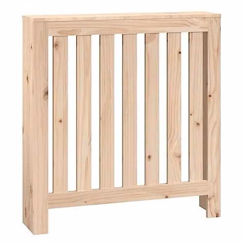 vidaXL Radiator Cover in Natural Untreated Solid Pine Wood, W/D/H: 79.5 x 19 x 84 cm