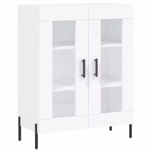 vidaXL Modern White Sideboard in Engineered Wood, W/D/H: 69.5 x 34 x 90 cm