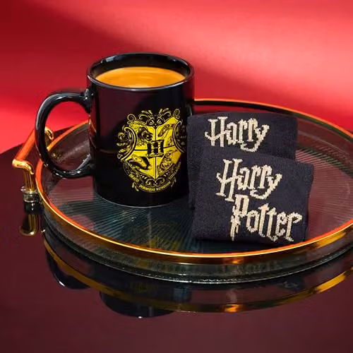 Get Trend Harry Potter Ceramic Mug and Crew Socks Gift Set in Black – 10