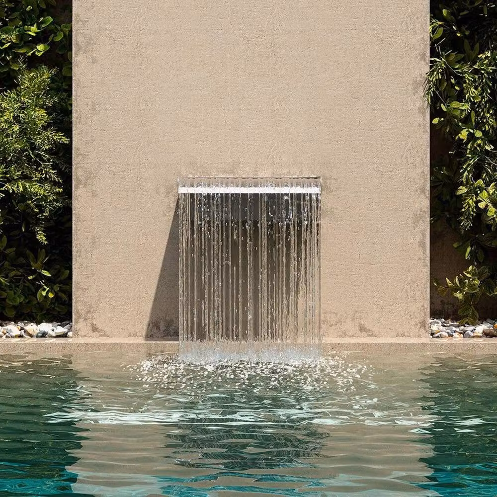 NESTLUNE Stainless Steel Waterfall Cascade Water Blade in Silver – 3