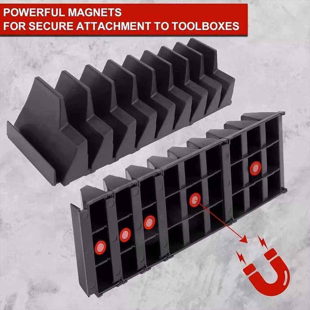 EONLION Magnetic Spanner and Wrench Organizer Holder in Black – 4