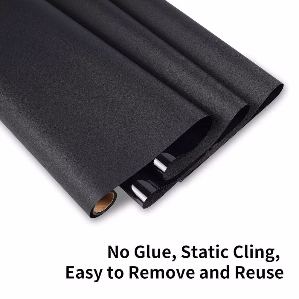 NESTLUNE Blackout Window Film for Privacy and Light Blocking, Black, W: 100 cm, H: 200 cm – 2