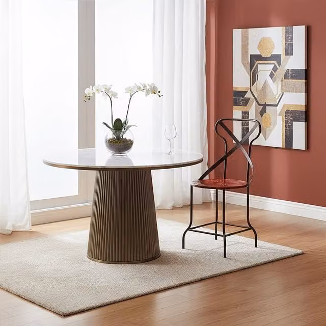 Orsina Red Metal Dining Chair – 1