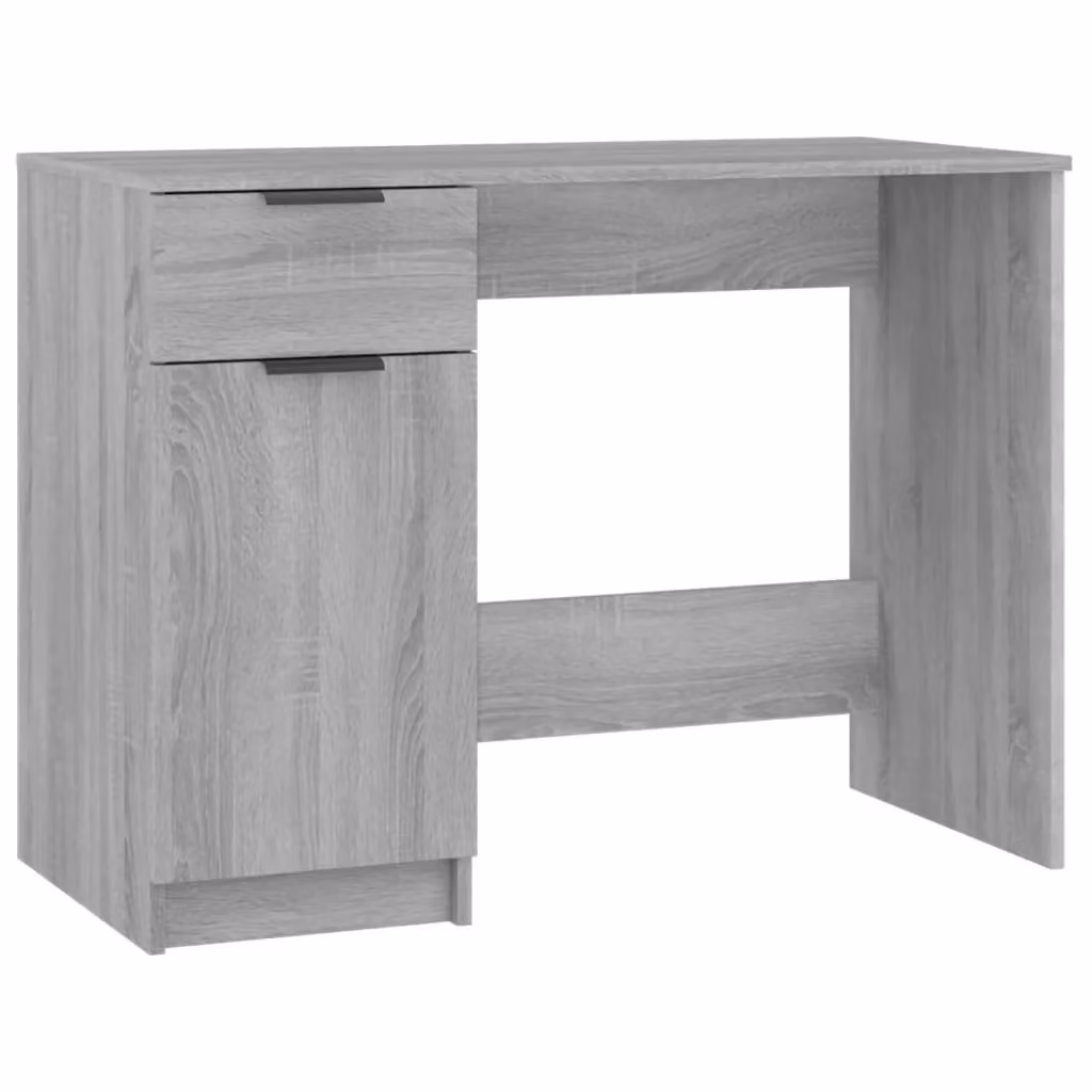 Berkfield Home Computer Desk in Grey Sonoma, W/D/H: 100 x 50 x 75 cm – 2