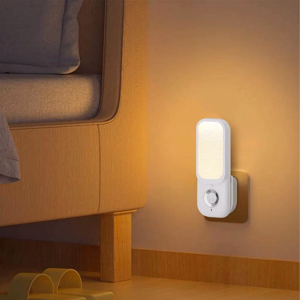 PAWNORA White LED Motion Sensor Night Light for Stairs and Walls, Warm White – 2