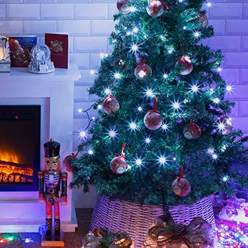 The Christmas Workshop LED Timer Lights in White, 50 Lights, Battery Operated for Indoor or Outdoor Decoration – 6