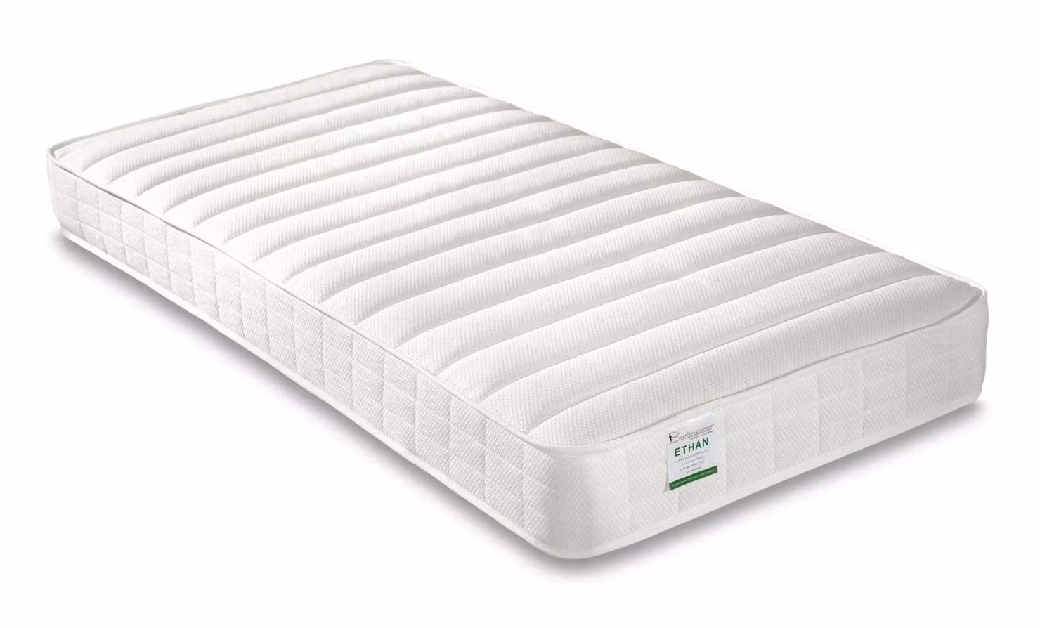 Bedmaster Tyler Single Guest Bed and Trundle with Spring Mattresses in Grey and White – 2