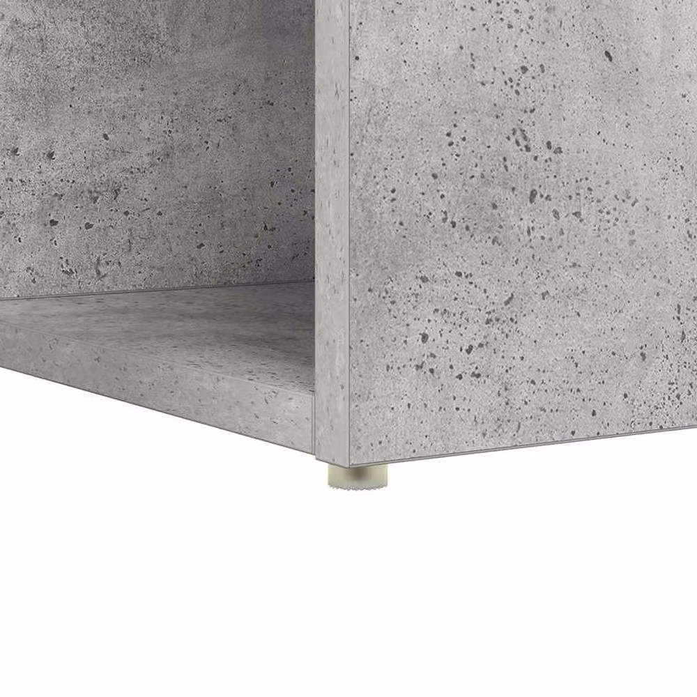 Berkfield Home Industrial Writing Desk in Grey Concrete Finish – 6