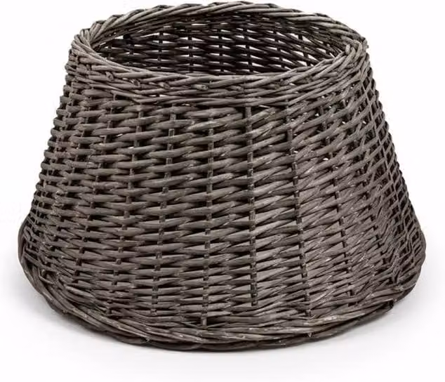Pegdev Brown Wicker Christmas Tree Skirt Rattan Base Cover