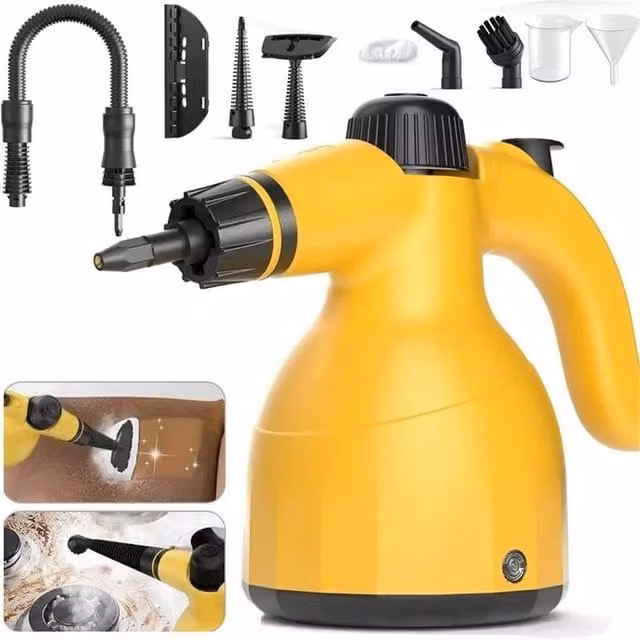 Nordara Handheld Multi-Purpose Portable Steam Cleaner in Yellow