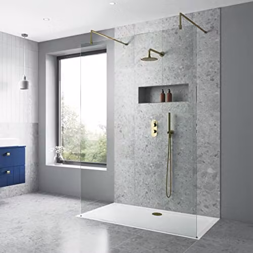 nuie NSR013 Modern Rectangular Slip Resistant Shower Tray, W: 100 cm, D: 80 cm, Colour: White – 2