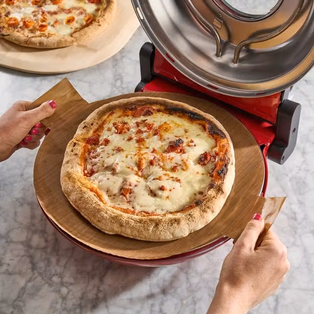 Cooks Professional Set of 6 Non-Stick Pizza Baking Sheets, Brown