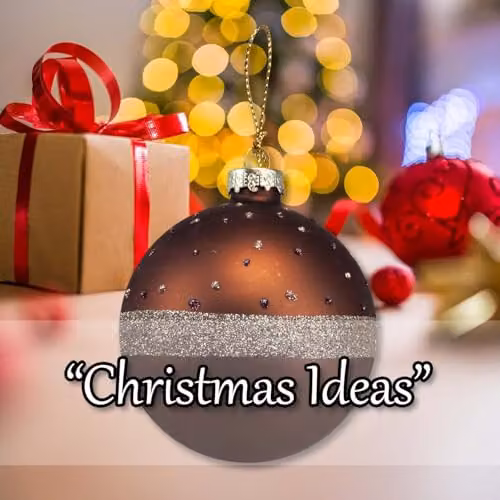 VFM e-Store Oval Glass Christmas Hanging Bauble in Bronze and Gold, W: 10 cm, H: 8 cm – 5