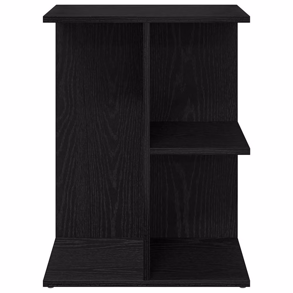Berkfield Home Set of 2 Modern Black Oak Bedside Tables, W/D/H: 46.5 x 29 x 61 cm – 4