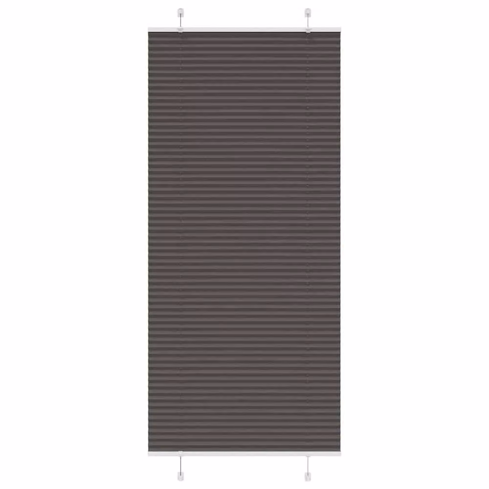 Berkfield Home Black Single Pleat Polyester Corded Blind, W: 99.4 cm, H: 200 cm – 2