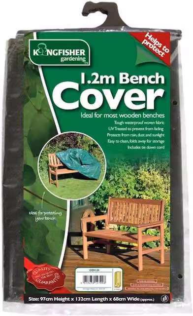 Samuel Alexander 2 Seater Plain Green Garden Bench Cover
