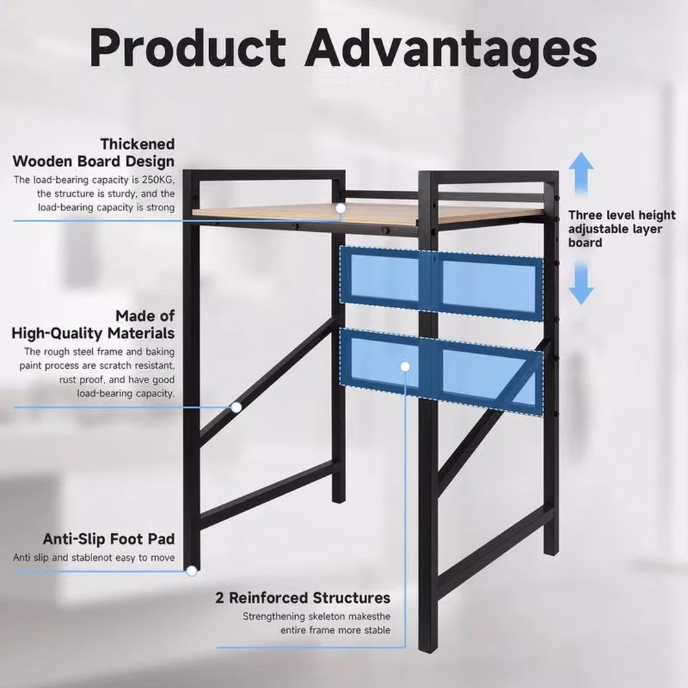 PAWNORA Universal Stacking Pedestal for Washing Machine, Black – 3