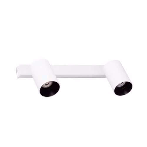 Netlighting Stan Adjustable White Ceiling Lamp with 2x GU10 LED Holders