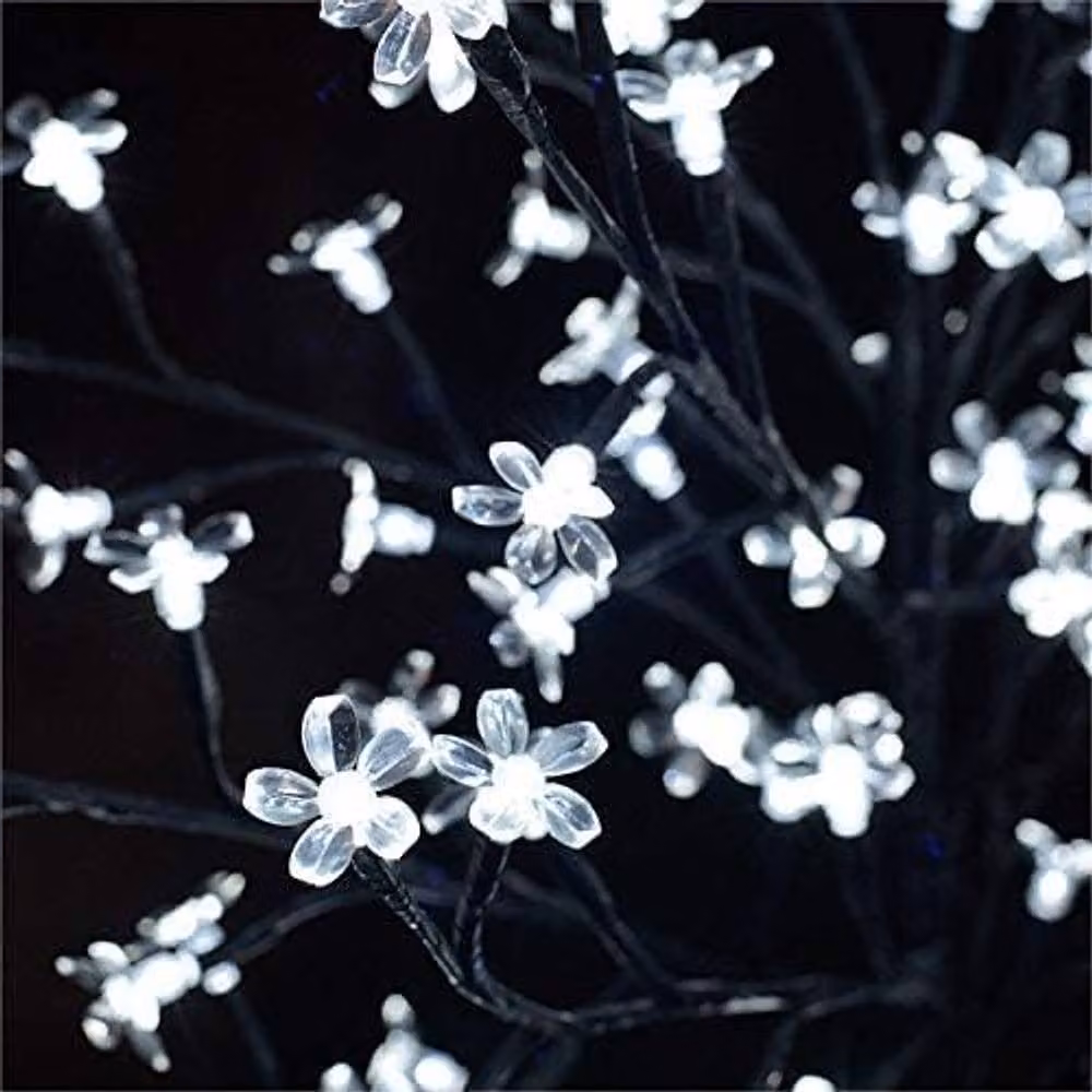 Spot On Dealz 1.8m Cherry Blossom Tree with 352 White LED Lights for Indoor and Outdoor Christmas Decoration – 2