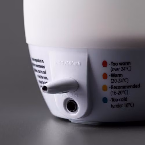 Tommee Tippee GroEgg 2 Nursery Room Thermometer and Dimmable LED Night Light in White or Grey – 6