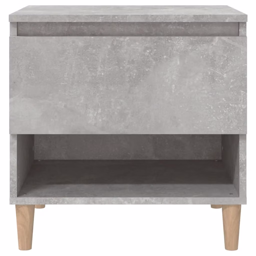 Berkfield Home Set of 2 Bedside Tables in Concrete Grey, W/D/H: 50 x 46 x 50 cm – 3
