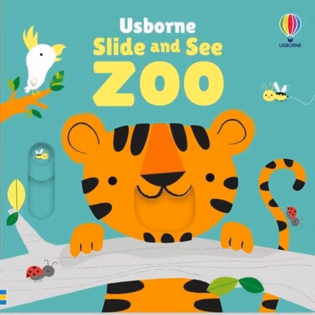 Fiona Watt Slide & See Zoo Board Book, Multicolour