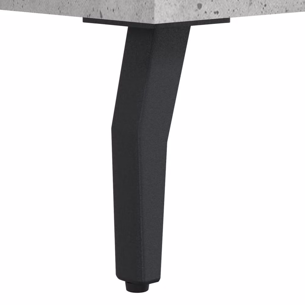 Berkfield Home Elegant Writing Desk in Concrete Grey, W/D/H: 140 x 50 x 75 cm – 4