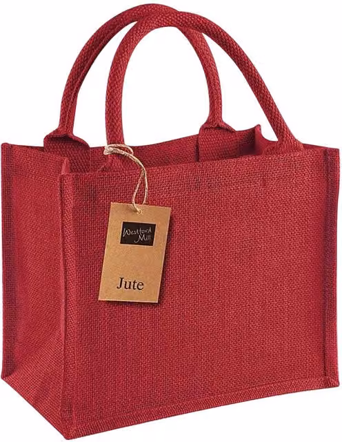 Westford Mill Red Jute Mini Gift Bag