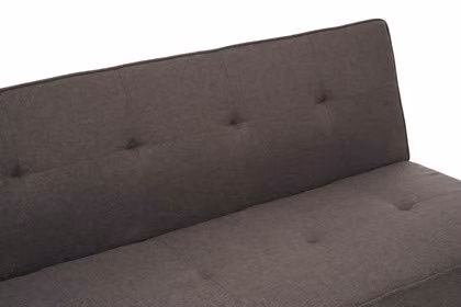 Orsina Stockholm 3 Seat Grey Velvet Sofa Bed with Solid Wood Frame – 6
