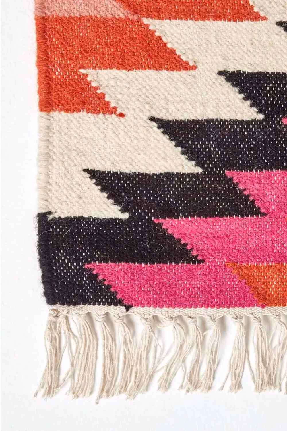 Homescapes Jakarta Handwoven Pattern Kilim Wool Hall Runner, Multicolour, W: 66 cm, L: 200 cm – 3